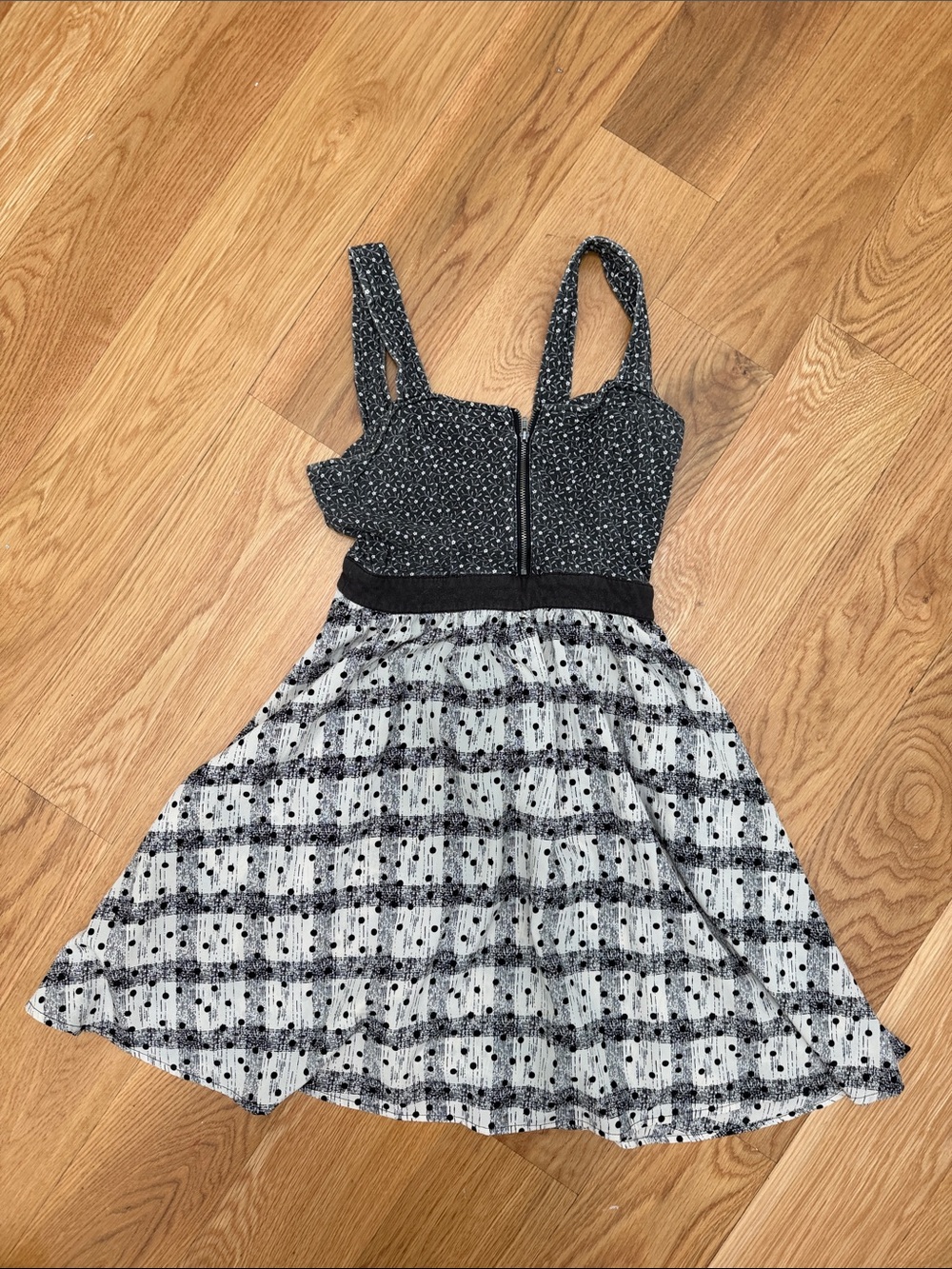 Kimchi Blue Black and White Patterned Sundress